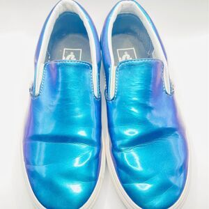 VANS OFF THE WALL Asher Patent Leather Iridescent  Duochrome Skate Vegan 5.5M 7W